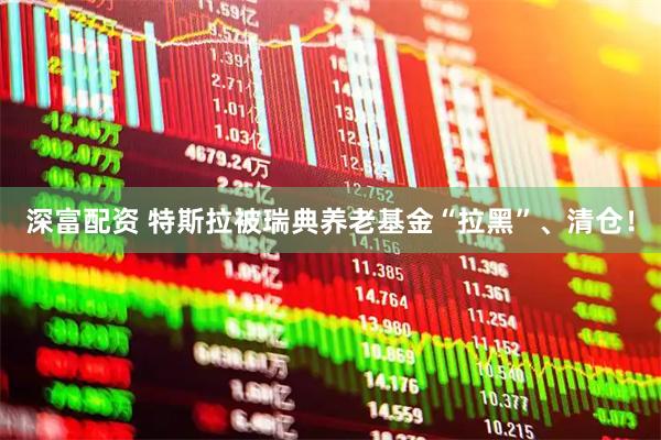 深富配资 特斯拉被瑞典养老基金“拉黑”、清仓！