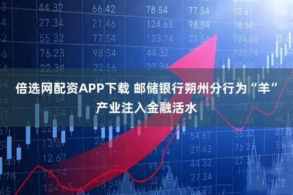 倍选网配资APP下载 邮储银行朔州分行为“羊”产业注入金融活水