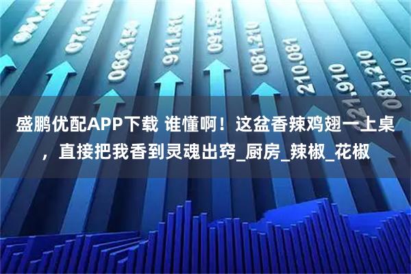盛鹏优配APP下载 谁懂啊！这盆香辣鸡翅一上桌，直接把我香到灵魂出窍_厨房_辣椒_花椒